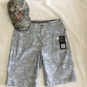 Men’s Walter Hagen Folds of Honor Golf Shorts NWT with Southern Marsh Camo Cap